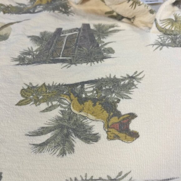 Jurassic World White Boys Dinosaur Short Sleeve Pullover Top Size 5T - Picture 3 of 13